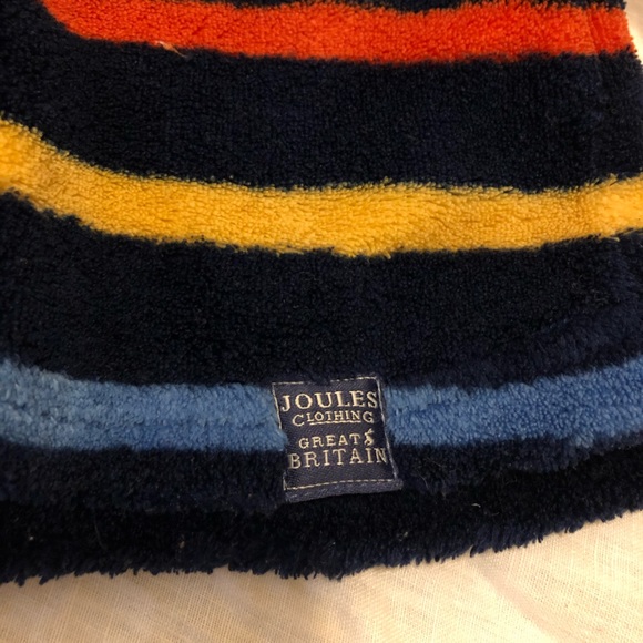 Joules Boys Striped Fleece Button Up Hoodie - Picture 5 of 9